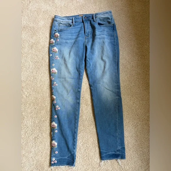 DRIFTWOOD Jackie Jeans with Floral Embroidery - Picture 1 of 6
